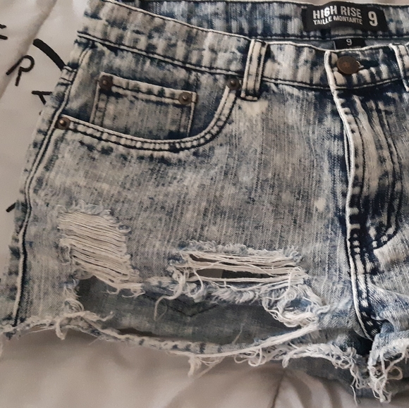 Short jeans, High Rise Taille Montante. 9 size - Picture 2 of 8